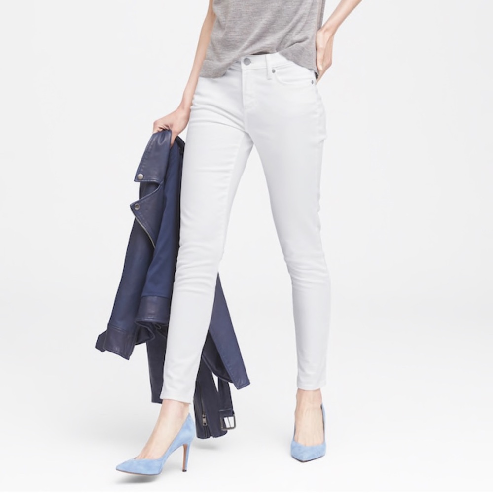 Banana republic petite skinny stain resistant jean